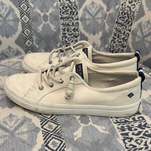 Sperry Off-White Canvas Sneakers